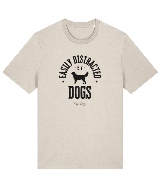 Easily Distracted By Dogs - Organic T-Shirt (Unisex) - Happi Doggi