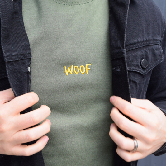 Woof Embroidered Sweatshirt (Unisex)