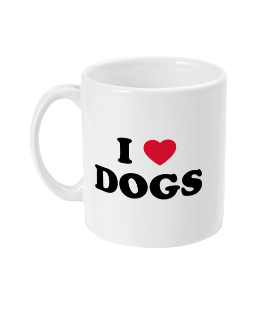 I Love Dogs - Ceramic Mug - Happi Doggi